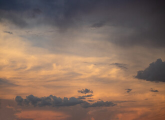 sunset in the clouds