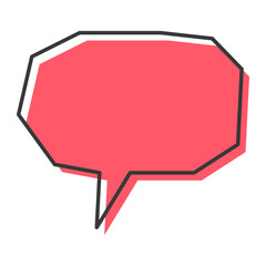 Speech Bubble perfect for adding to your designs, such as adding text, blank space for writing, and conversation