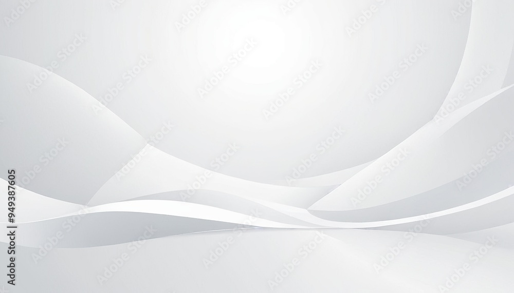 Poster abstract geometric curved wavy background with white flowing lines, digital future technology abstra