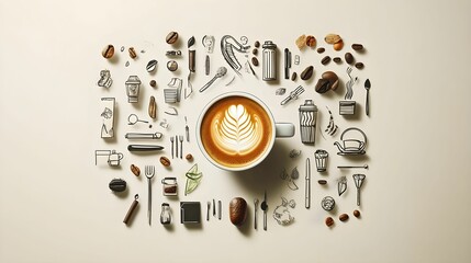 COFFE ILLUSTRATION CONCEPT