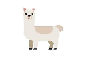 Fototapeta premium Alpaca image vector 06