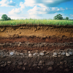 Soil horizons soil profile