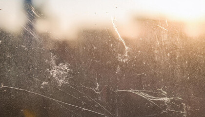 Dirty and Dusty on Glass Window Background.; color of vintage