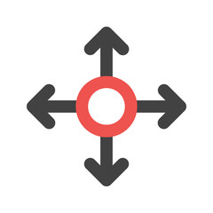 direction flat icon