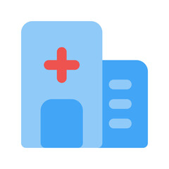 Obraz premium hospital flat icon