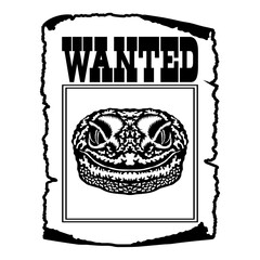 Lizard Wanted Poster