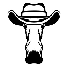 Moose In Cowboy Hat