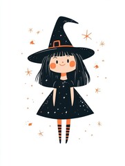 Halloween characters white background