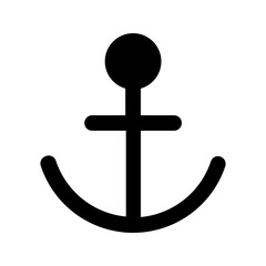 anchor glyph icon