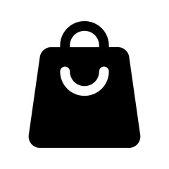 shopping bag glyph icon