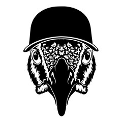 Peacock In Baseball Cap