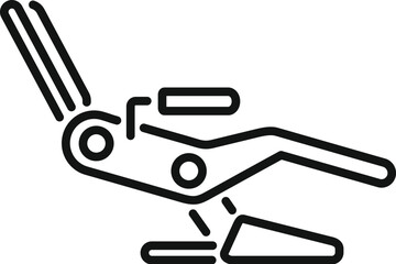 Obraz premium Adjustable hydraulic chair being adjusted to the perfect height for maximum comfort