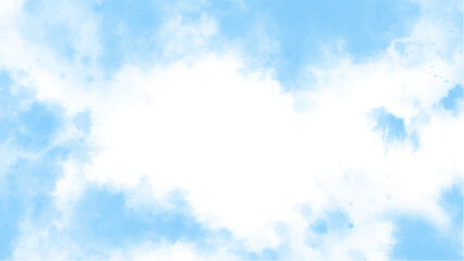 Abstract blue watercolor background.Hand painted watercolor. vector