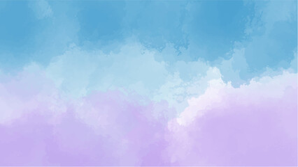 Abstract blue watercolor background.Hand painted watercolor. vector