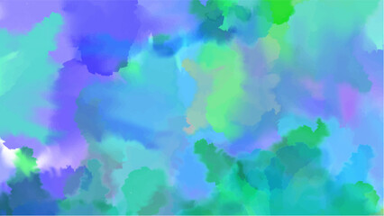 Abstract blue watercolor background.Hand painted watercolor. vector