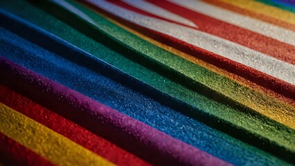 Abstract rainbow fabric texture background