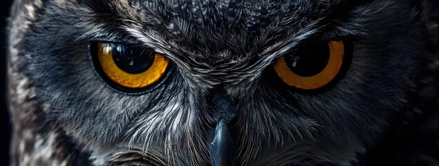 close up of an owl