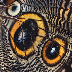 Naklejka premium close up of butterfly wing