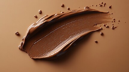 Smooth Deep Caramel Foundation Application