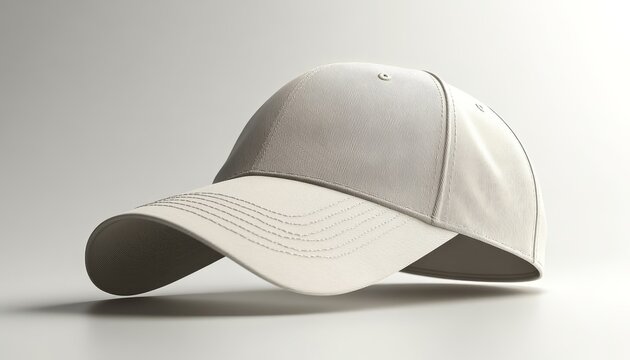 A floating baseball cap with the brim slightly til  876 hat, cap, baseball, helmet, clothing, vector, safety, uniform, blank, head, illustration, object, protection, template, construction, headwear, 