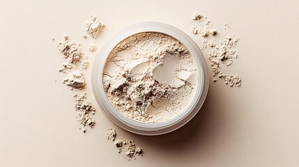 Fair Translucent Loose Powder Spread on Surface