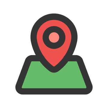 recommend clip art: map location outline fill icon