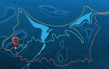 Geographic line relief