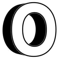 3D Letter O