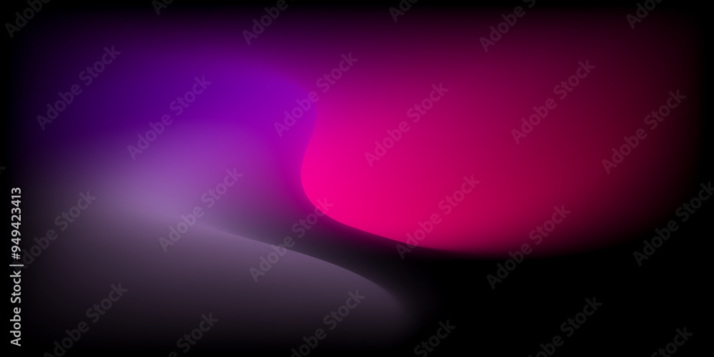 Poster abstract colorful smooth curve gradient background with flowing purple, pink, and violet colors blen
