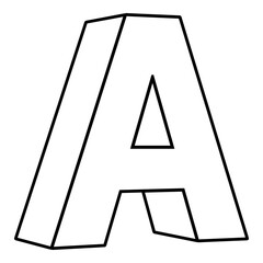 Letter A Outline