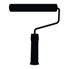 Paint roller  icon. Painting tools sign isolated on white background. Painter work tool symbol. Vector illustration