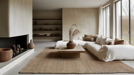 Minimalist Scandinavian living room