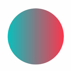 round red gradient color design illustration