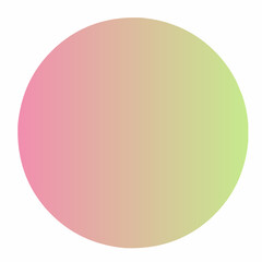A simple vector of a circle with a gradient color transition from pink to green. This gradient can be used for a variety of design projects.