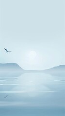 Fototapeta premium Abstract light blue background wallpaper template