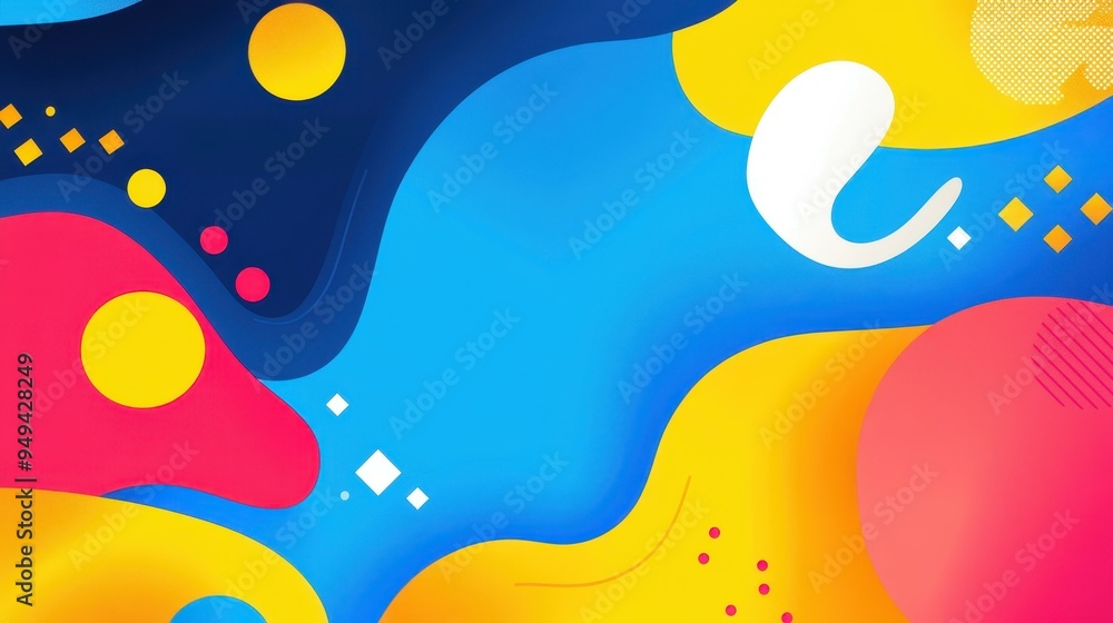 Poster explore a vibrant and colorful abstract background that adds depth and energy to modern designs, per