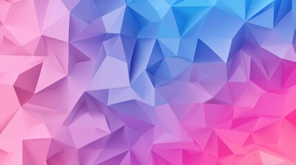 Obraz premium Vibrant lowpoly geometric background in a modern cartoon style, perfect for creative projects and designs.