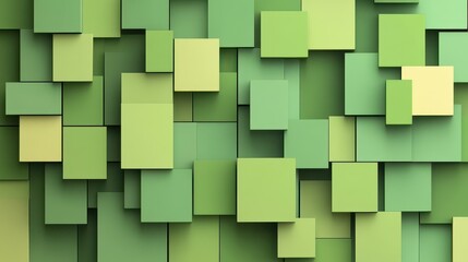 Obraz premium Vibrant green background with soft, blurry squares creates a modern, abstract feel ideal for any creative project.