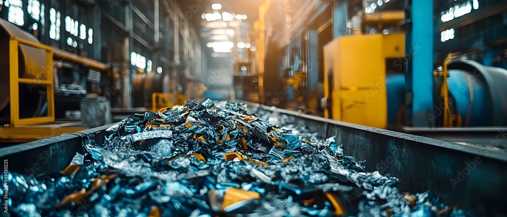 Poster optimizing waste management in metal refining visualizing byproduct handling and minimization strate