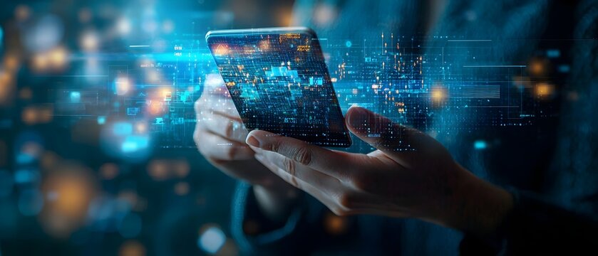 digital wallet interface design showcasing loyalty points rewards and value added financial services  Concept image highlighting the advancements in mobile banking and cashless payment solutions