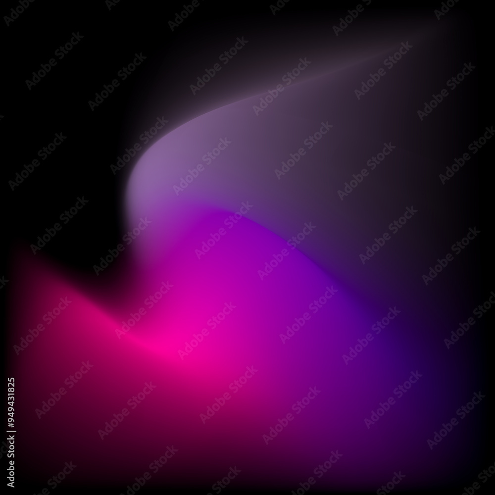 Aufkleber abstract colorful smooth curve gradient background with flowing purple, pink, and violet colors blen
