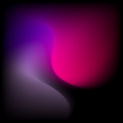 abstract colorful smooth curve gradient background with flowing purple, pink, and violet colors blending smoothly on a black backdrop