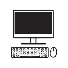 Computer icon Vector illustration drawing.