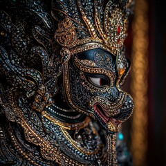 Fototapeta premium Intricate Ornate Ornamental Gargoyle Sculpture Close Up