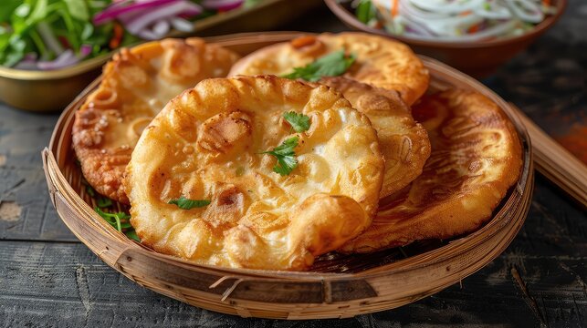Luchi, Deep Fried Flat Bread