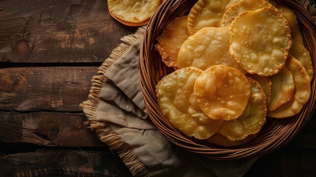 Luchi, Deep Fried Flat Bread