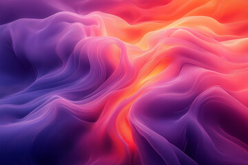 Obraz premium Abstract Wavy Textures in Soft Pastel Gradients