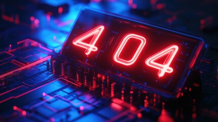 Obraz premium A neon-lit 