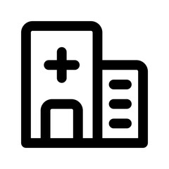 Fototapeta premium hospital line icon