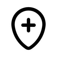 Obraz premium hospital line icon